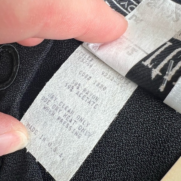 Vintage 90’s Y2KWitchy Goth NWT black maxi dress with embroidery and buttons 12 - Picture 10 of 10